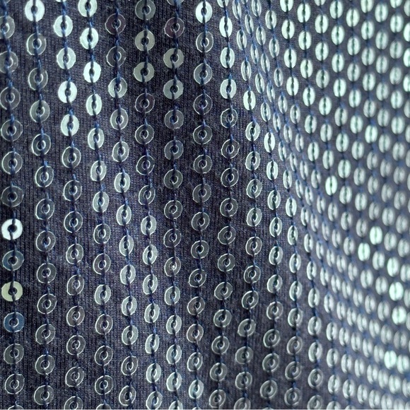 Bailey 44 Blue Sequin Mini Skirt Metallic Mermaidcore Party Festival Fashion XS - Picture 4 of 11